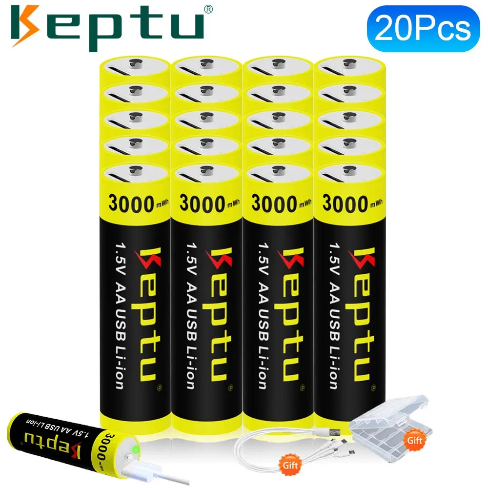 12-40pcs AA Li-ion 1.5V rechargeable batteries USB AA battery aa lithium ion 1.5v AA battery + Gift Type-C Cable
12-40pcs AA Li-ion 1.5V rechargeable batteries USB AA battery aa lithium ion 1.5v AA battery + Gift Type-C Cable