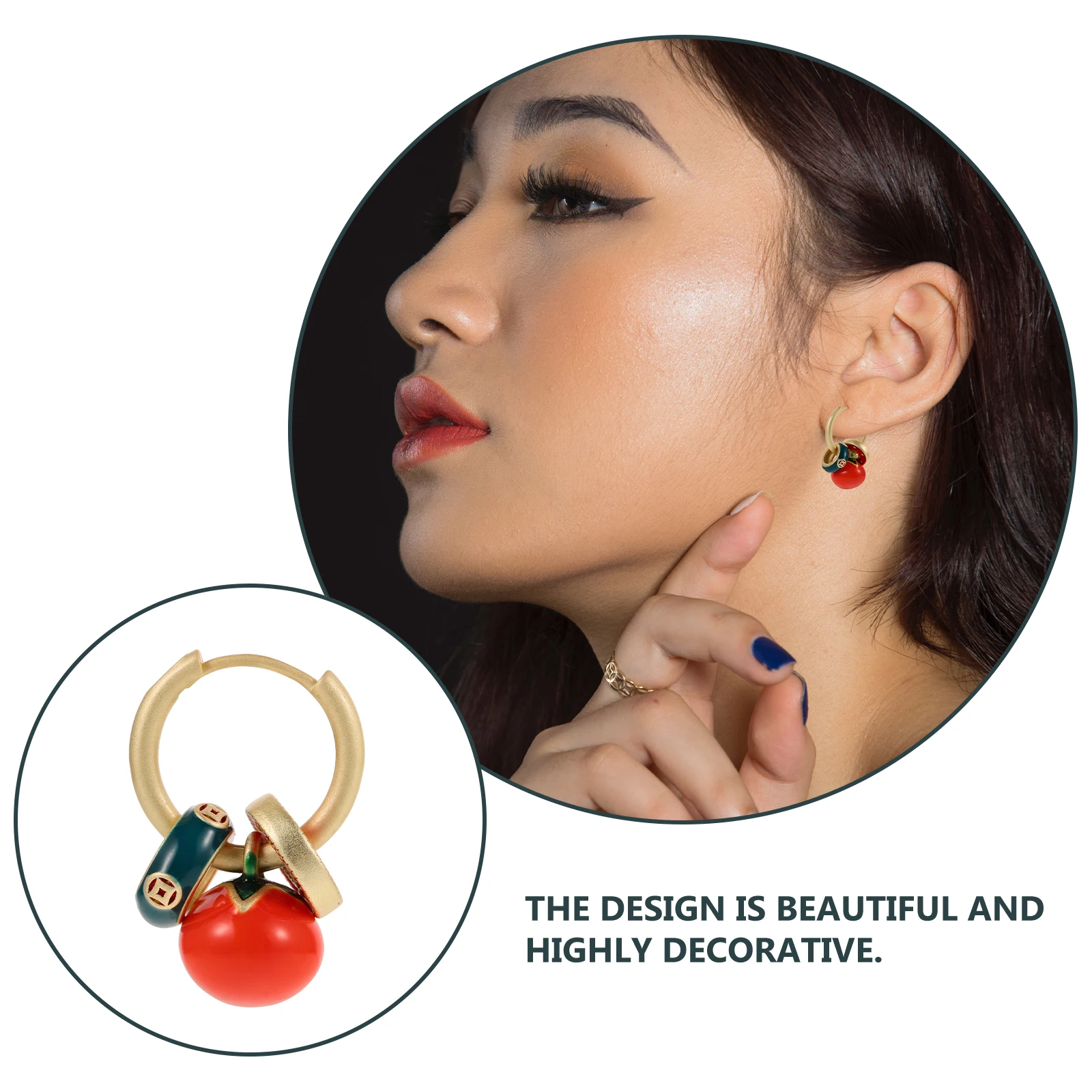 Persimmon Earrings Women Hoops Aesthetic Fashion Jewelry Red Color Unique Design Crafted Metal Durable Fade Resistant Daily Wear
Persimmon Earrings Women Hoops Aesthetic Fashion Jewelry Red Color Unique Design Crafted Metal Durable Fade Resistant Daily Wear