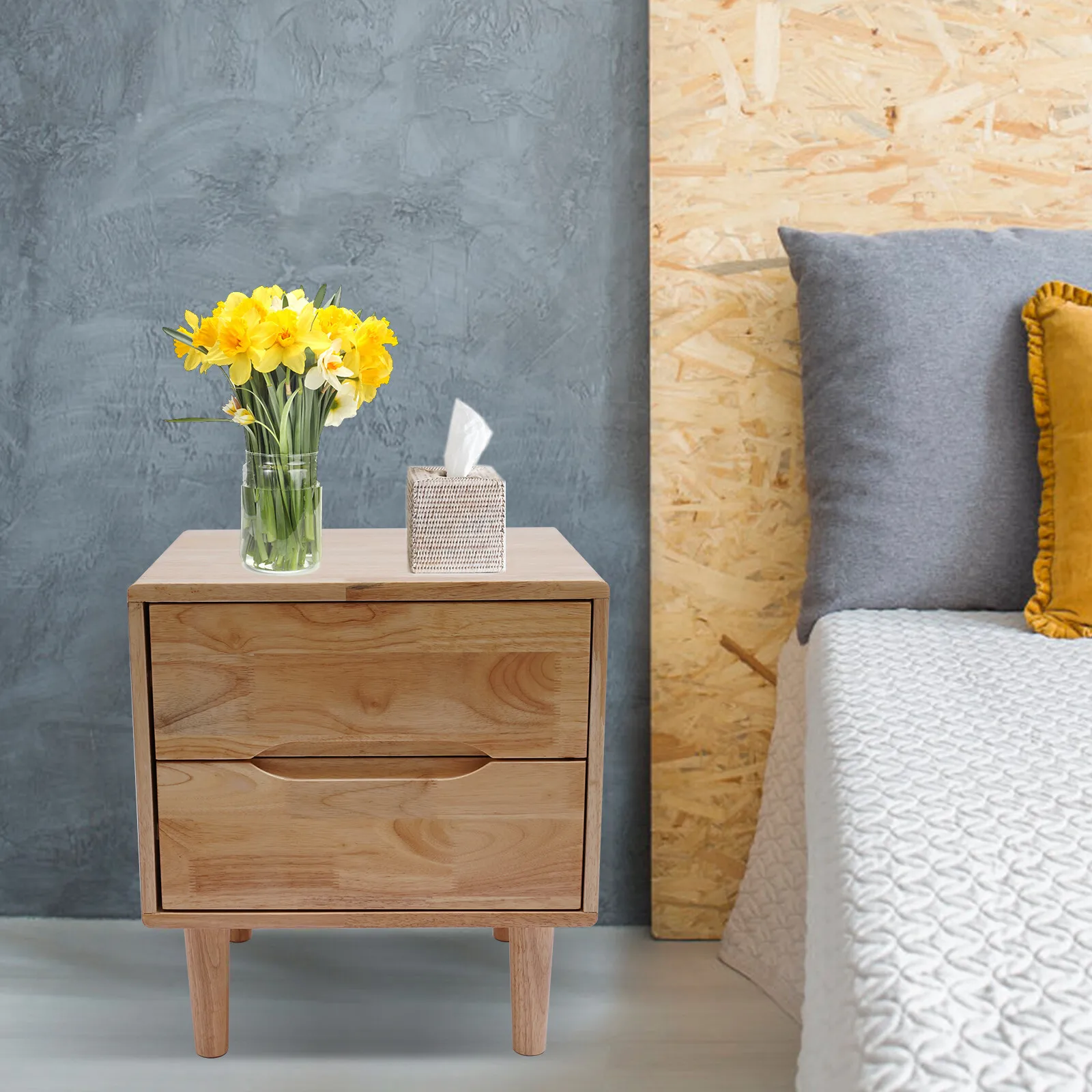 44.5*40*49.5cm Raw Wood Color Nordic Style Solid Wood with Nordic Style Solid Wood Bedside Table Nightstand Home Decor
44.5*40*49.5cm Raw Wood Color Nordic Style Solid Wood with Nordic Style Solid Wood Bedside Table Nightstand Home Decor