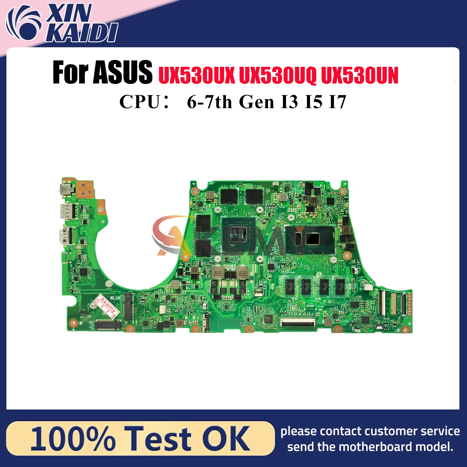 UX530UQ Материнская плата для ноутбука ASUS ZenBook U5100U UX530UQ UX530UN RX530U UX530UX BX530U UX530UR UX530U Материнская плата I3 I5 I7 CPU
UX530UQ Материнская плата для ноутбука ASUS ZenBook U5100U UX530UQ UX530UN RX530U UX530UX BX530U UX530UR UX530U Материнская плата I3 I5 I7 CPU