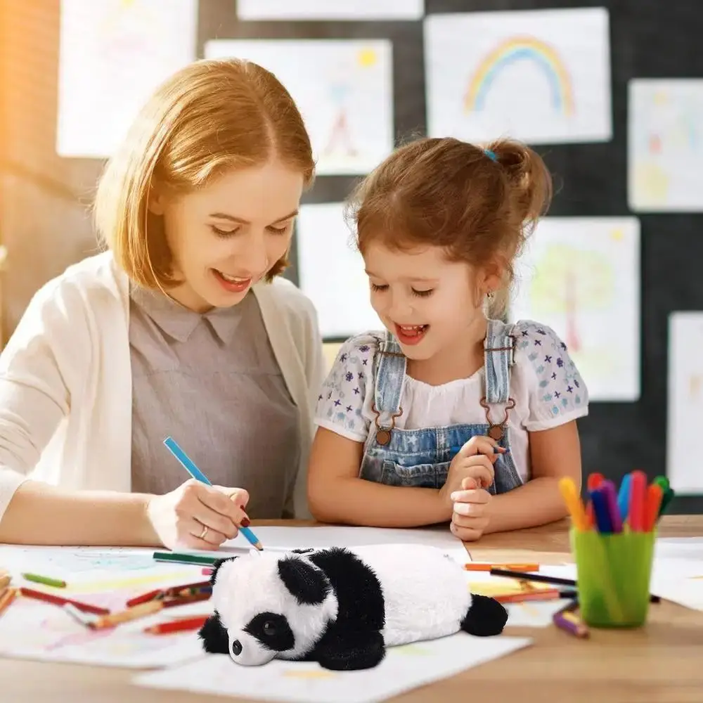 Dirt Resistant Panda Plush Pencil Case Multi-functional Large Capacity Panda Doll Stationery Bag Zipper Closure Cute Design
Dirt Resistant Panda Plush Pencil Case Multi-functional Large Capacity Panda Doll Stationery Bag Zipper Closure Cute Design