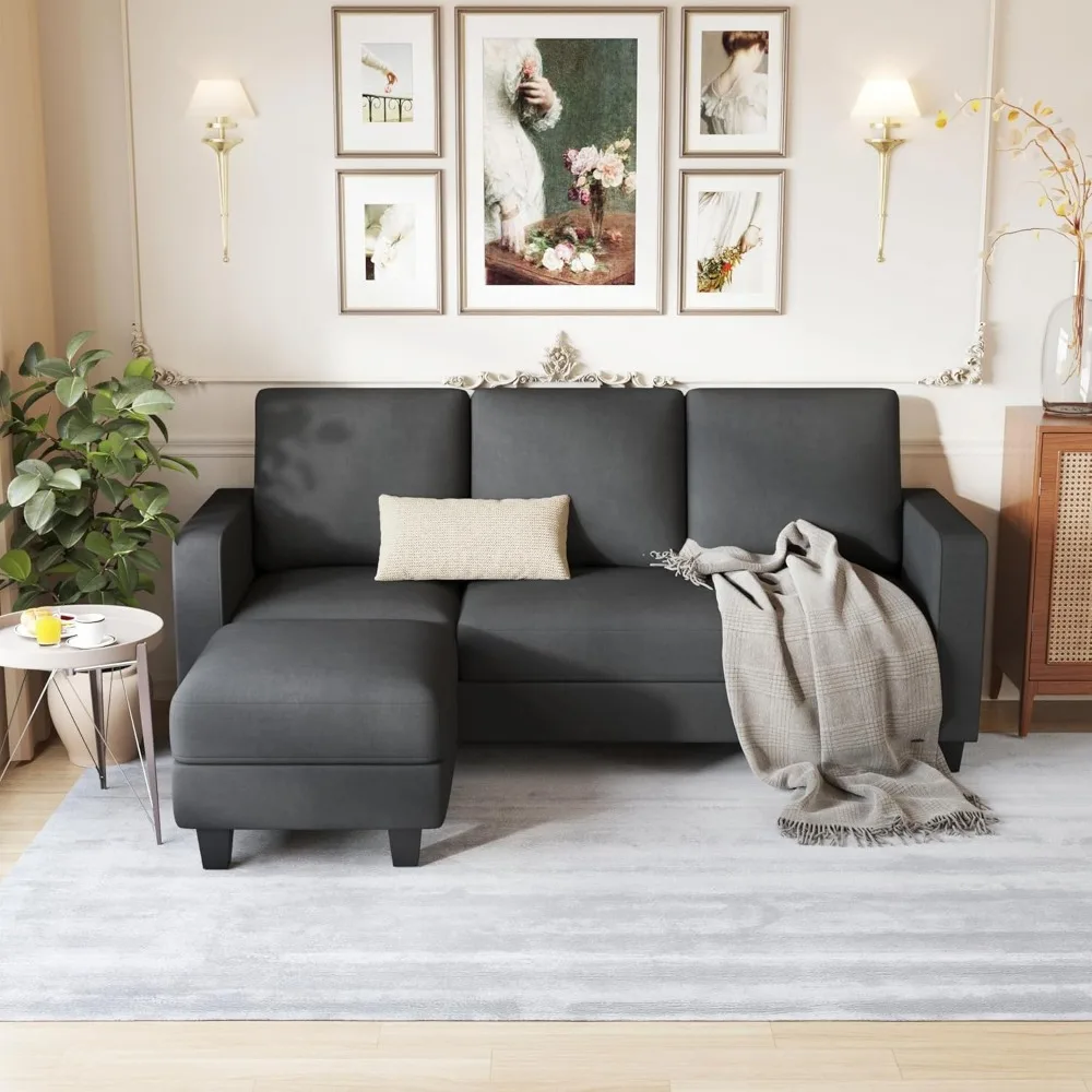 Convertible Sectional Sofa Couch, L Shaped 3-Seat Small Couch for Living Room with Ottoman Modern Fabric Reversible Chaise for
Convertible Sectional Sofa Couch, L Shaped 3-Seat Small Couch for Living Room with Ottoman Modern Fabric Reversible Chaise for