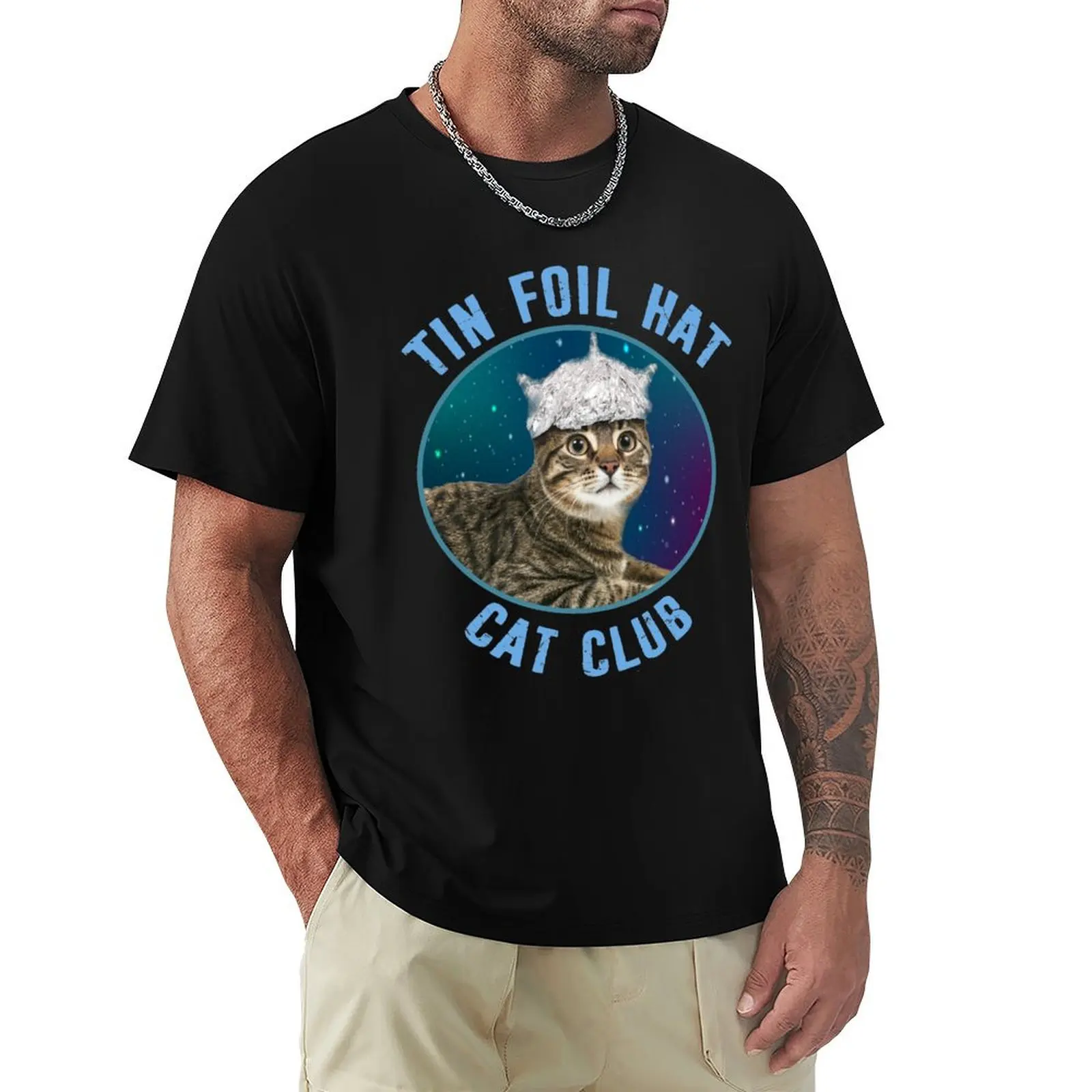 Tin Foil Hat Cat Club Conspiracy Theory Kitty Space Funny T-Shirt Lightweight Sport Basic T-Shirt
Tin Foil Hat Cat Club Conspiracy Theory Kitty Space Funny T-Shirt Lightweight Sport Basic T-Shirt