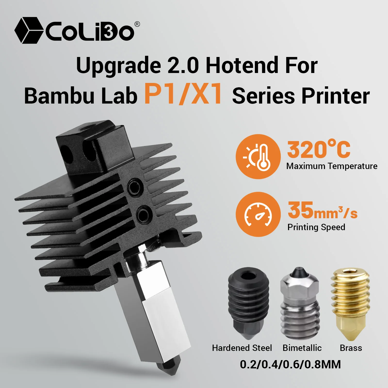 Обновление V2 Hotend Kit для Bambu Lab X1 Hot End Термистор Биметаллическое горло Bambulab P1P P1S X1C Печатающая головка сопла из закаленной стали
Обновление V2 Hotend Kit для Bambu Lab X1 Hot End Термистор Биметаллическое горло Bambulab P1P P1S X1C Печатающая головка сопла из закаленной стали