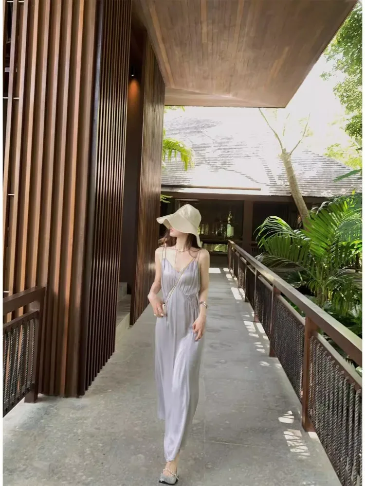 Seeyouiceland Silky Flowing Skirt Casual Straight Tube Dress Ladies Summer Spring Autumn Season Loose Fit Copper Ammonia Fiber
Seeyouiceland Silky Flowing Skirt Casual Straight Tube Dress Ladies Summer Spring Autumn Season Loose Fit Copper Ammonia Fiber