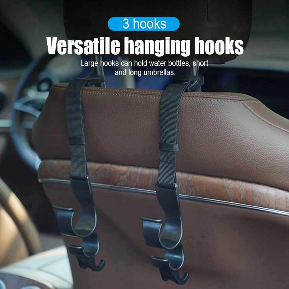 2pcs Car Back Seat Hook Multi-function Rear Seat Headrest Hanging Hook Umbrella Holder Seat Back Storage Interior Organizer
2pcs Car Back Seat Hook Multi-function Rear Seat Headrest Hanging Hook Umbrella Holder Seat Back Storage Interior Organizer