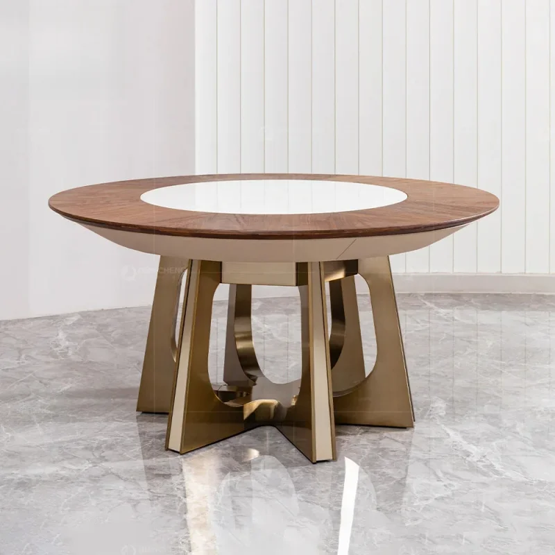 high quality mansion dener embedded rotatle walnut round dining tle
high quality mansion dener embedded rotatle walnut round dining tle