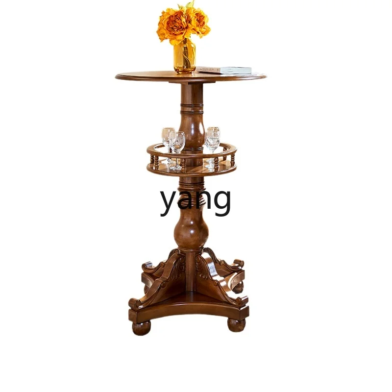 LMM household solid wood bar table round bar table European retro high bar table
LMM household solid wood bar table round bar table European retro high bar table