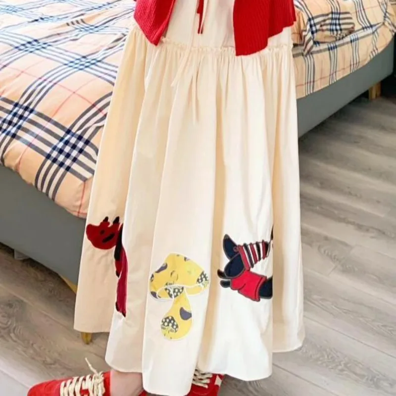 Korean Y2K Brand Cute Mushroom Cartoon Printed Long Skirts A-line Ruffled Full Skirt Elastic Waist 2000s Grunge E-girls Japanese
Korean Y2K Brand Cute Mushroom Cartoon Printed Long Skirts A-line Ruffled Full Skirt Elastic Waist 2000s Grunge E-girls Japanese