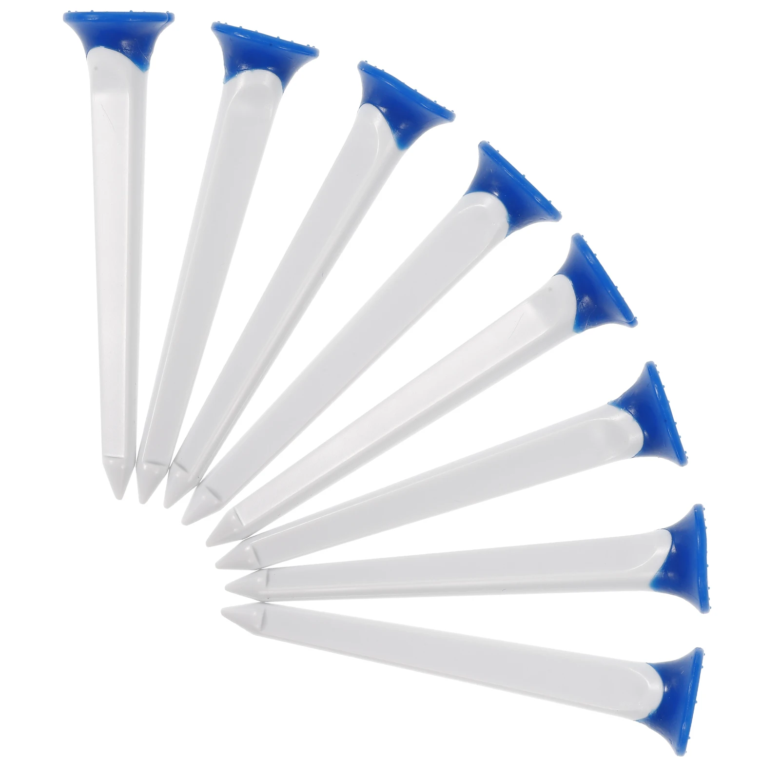 10pcs Ball Stands TPE Durable 8cm Blue White Round Design Training Practical Golf Golf Ball Tees Tees Aid Gifts
10pcs Ball Stands TPE Durable 8cm Blue White Round Design Training Practical Golf Golf Ball Tees Tees Aid Gifts
