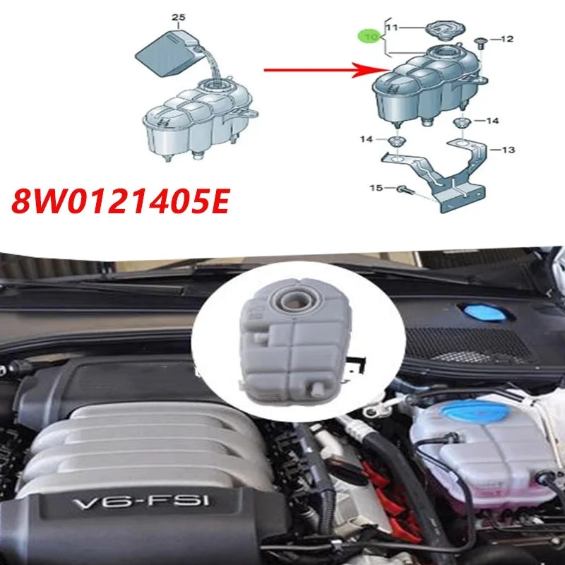 Замена бачка охлаждающей жидкости радиатора двигателя 8W0121405E 8W0121405G для Audi A4L B9 A5 Q5L
Замена бачка охлаждающей жидкости радиатора двигателя 8W0121405E 8W0121405G для Audi A4L B9 A5 Q5L