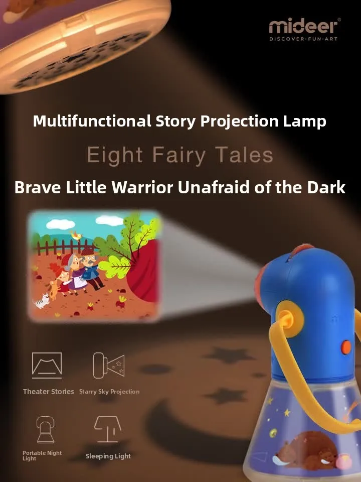 Multi-functional story projection children's luminous toys early education story projection sleeping lamp
Multi-functional story projection children's luminous toys early education story projection sleeping lamp