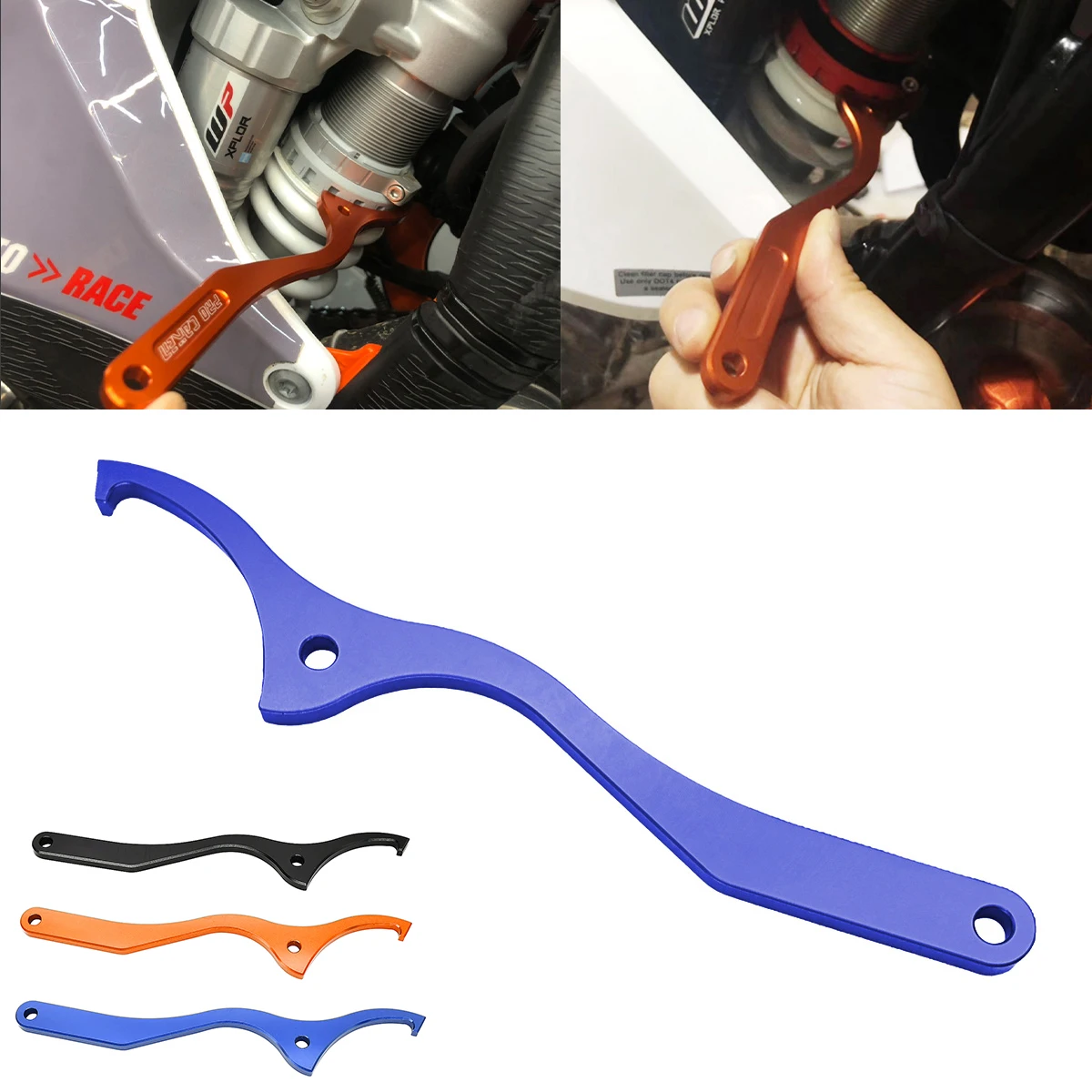 For KTM 125 150 250 300 350 450 SX SXF XC XCF EXC EXCF 2016-2023 Motorcycle CNC Rear Absorber Suspension WP Shock Spanner Wrench
For KTM 125 150 250 300 350 450 SX SXF XC XCF EXC EXCF 2016-2023 Motorcycle CNC Rear Absorber Suspension WP Shock Spanner Wrench