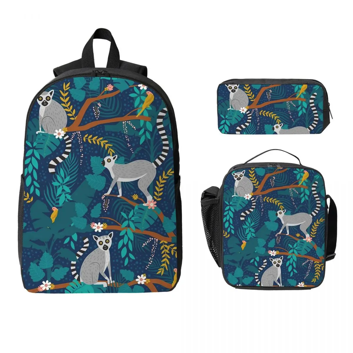 Lemurs In A Blue Jungle Backpack Boys Girls BookBag School Bag Computer Shoulder Bags 3ps Insulated Lunch Bag Pencil Case
Lemurs In A Blue Jungle Backpack Boys Girls BookBag School Bag Computer Shoulder Bags 3ps Insulated Lunch Bag Pencil Case