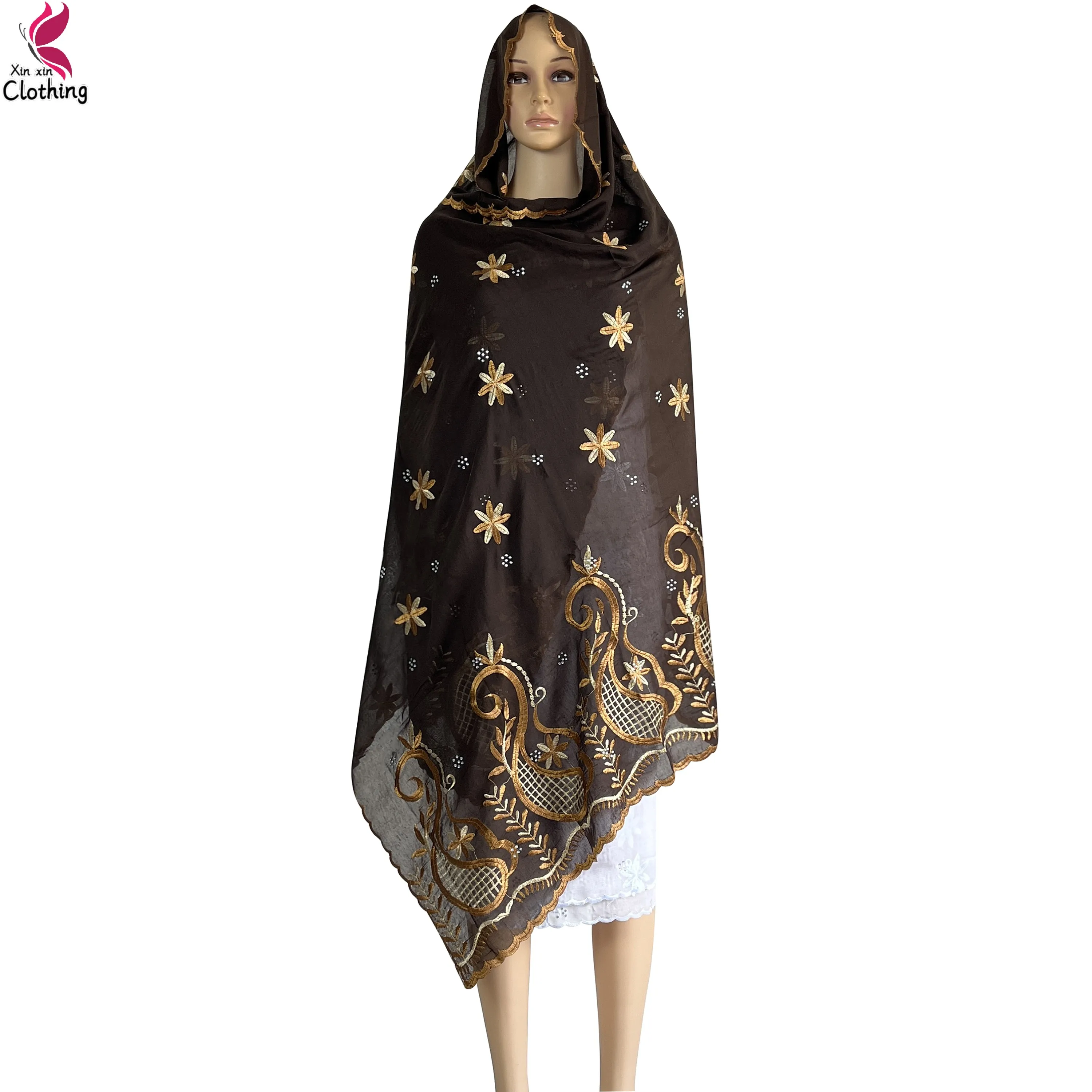 New Hot Sale African Women Big Scarfs Fashion Pattern Design Muslim Cotton Embrodiery Shawls Islamic Traditional Women Big Scarf
New Hot Sale African Women Big Scarfs Fashion Pattern Design Muslim Cotton Embrodiery Shawls Islamic Traditional Women Big Scarf
