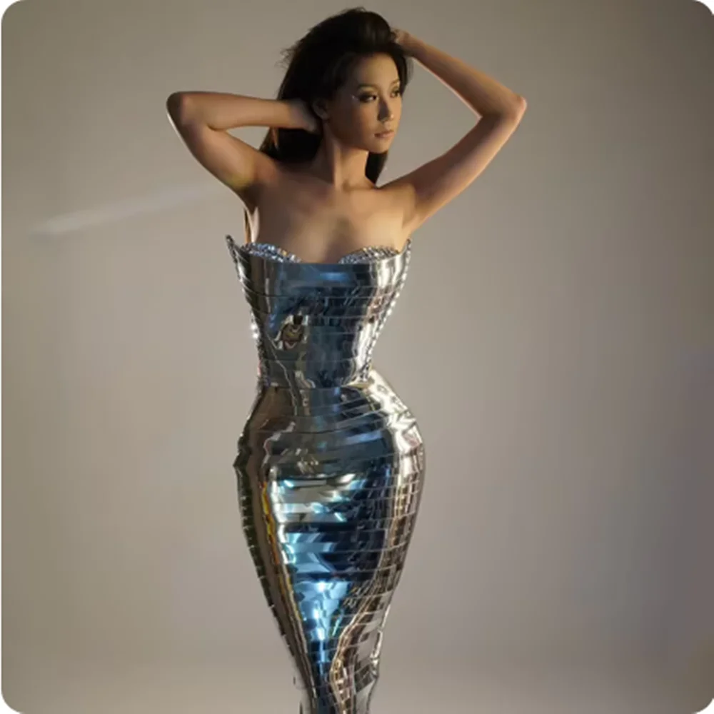 Gogo Nightclub Stage Costume Women Off Shoulder Birtday Dress Festival Carnival Clothing Party Dress Black Silver Golden
Gogo Nightclub Stage Costume Women Off Shoulder Birtday Dress Festival Carnival Clothing Party Dress Black Silver Golden