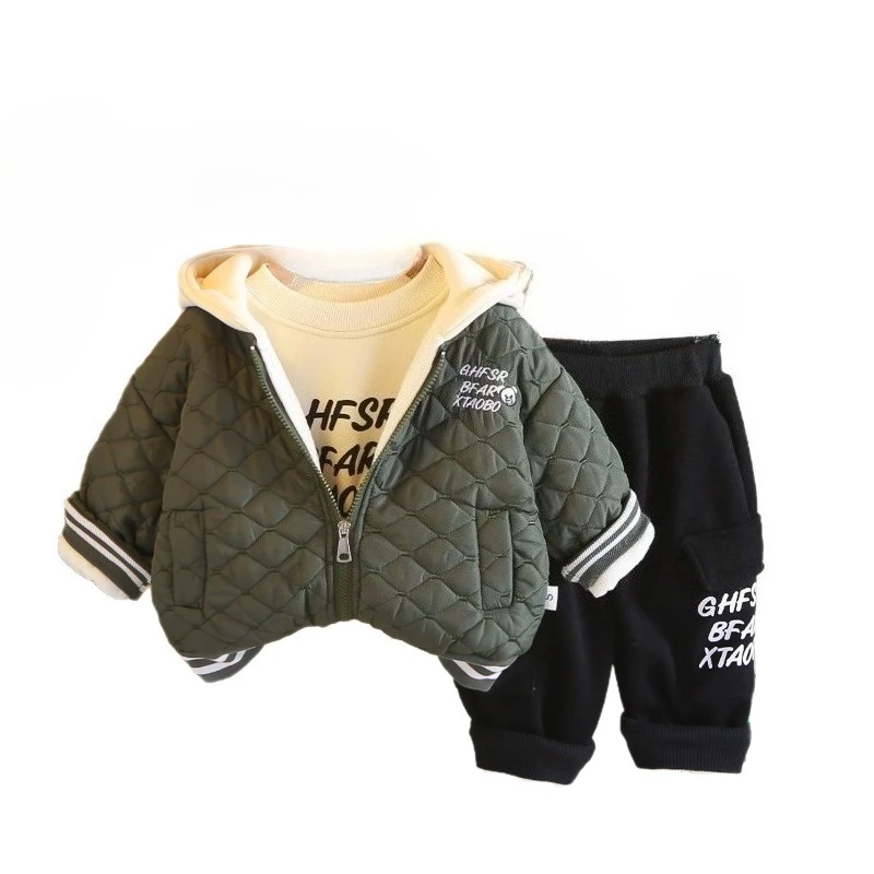 New Winter Baby Girls Clothes Set Children Boys Thick Warm Hooded Jacket T-Shirt Pants 3Pcs/Sets Kids Clothing Infant Tracksuits
New Winter Baby Girls Clothes Set Children Boys Thick Warm Hooded Jacket T-Shirt Pants 3Pcs/Sets Kids Clothing Infant Tracksuits