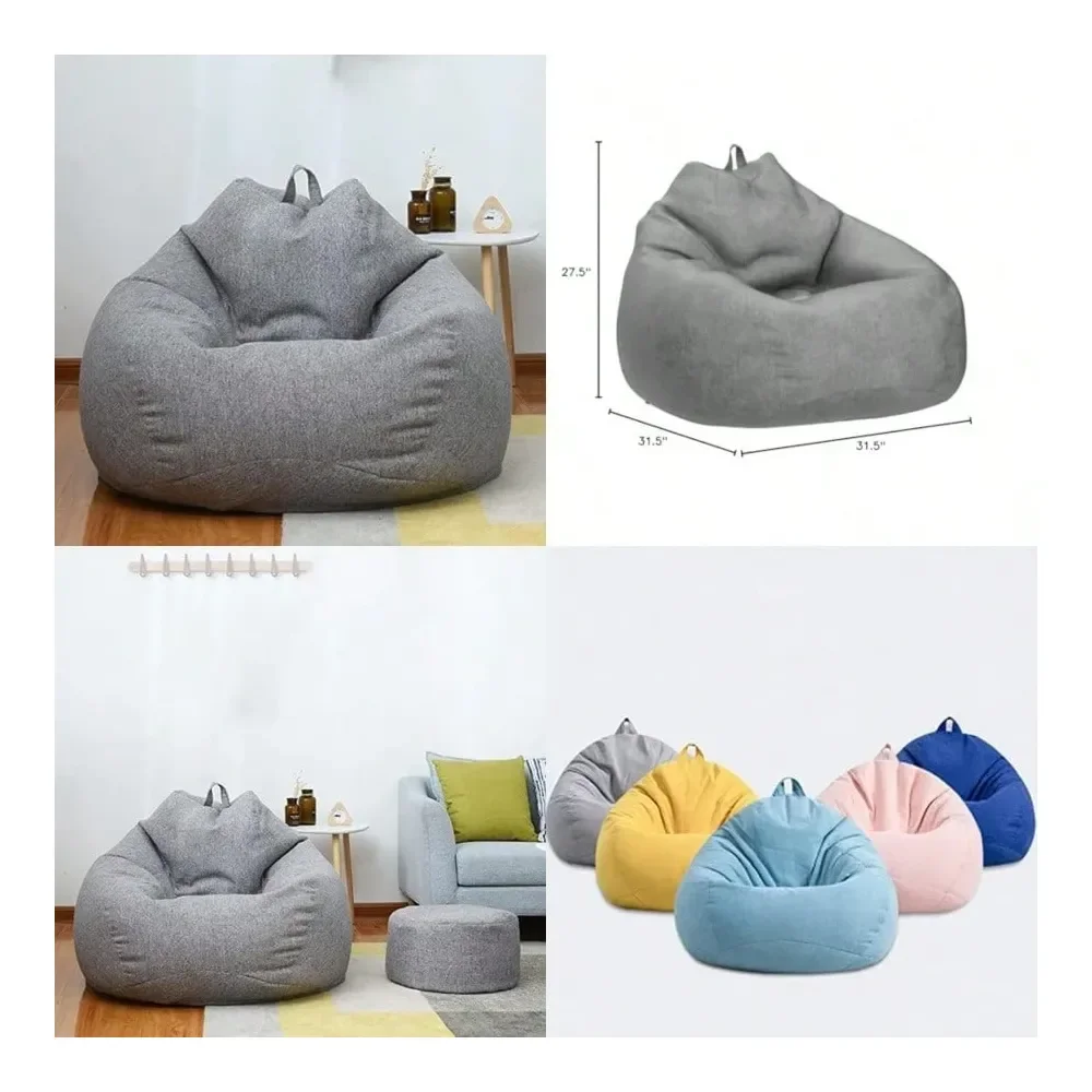 Small Lazy Sofas Cover Chairs Without Filler Linen Cloth Lounger Seat Bean Bag Pouf Puff Couch Tatami Living Room Beanbags 70x8
Small Lazy Sofas Cover Chairs Without Filler Linen Cloth Lounger Seat Bean Bag Pouf Puff Couch Tatami Living Room Beanbags 70x8