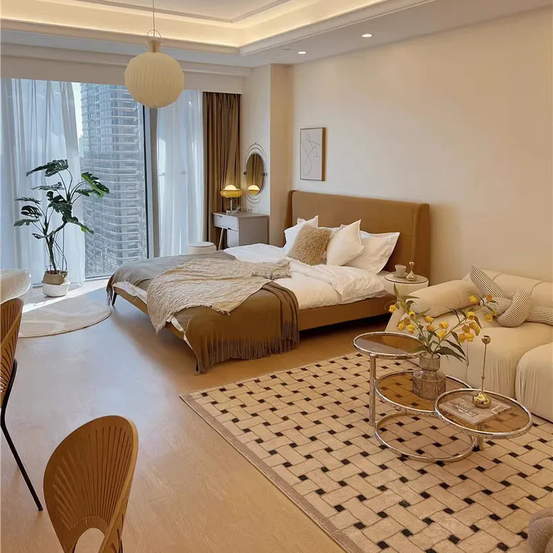 Regale Modern Bed Light Luxury Frame Apartment Wedding Quality Bed Fashionable Create Salon Ergonomic Muebles Hotel Furniture
Regale Modern Bed Light Luxury Frame Apartment Wedding Quality Bed Fashionable Create Salon Ergonomic Muebles Hotel Furniture
