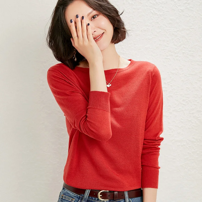 Cashmere Sweeter Women High Quality Autumn/Winter New Round Neck Pullover Shirts Women Solid Color Thin Sweeters for Women tops
Cashmere Sweeter Women High Quality Autumn/Winter New Round Neck Pullover Shirts Women Solid Color Thin Sweeters for Women tops