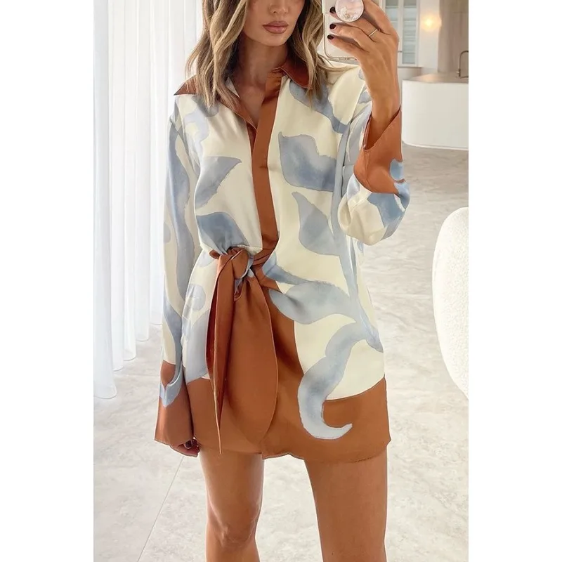Dress Women's Contrasting Colours Asymmetrical Long Sleeves Shirt New Comfortable Casual Niche Versatile Distinctive Fashionable
Dress Women's Contrasting Colours Asymmetrical Long Sleeves Shirt New Comfortable Casual Niche Versatile Distinctive Fashionable