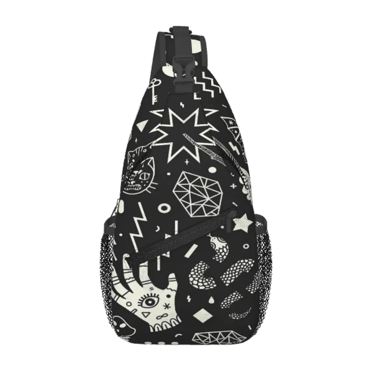 Witchcraft Chest Bag Fashionable With Zipper Mesh Bag Travel Cross chest bag Customizable
Witchcraft Chest Bag Fashionable With Zipper Mesh Bag Travel Cross chest bag Customizable