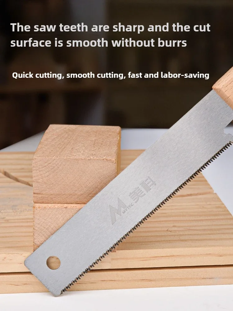 Professional woodworking hand saw fine tooth carpenter mortise tenon saw imported fast cutting
Professional woodworking hand saw fine tooth carpenter mortise tenon saw imported fast cutting