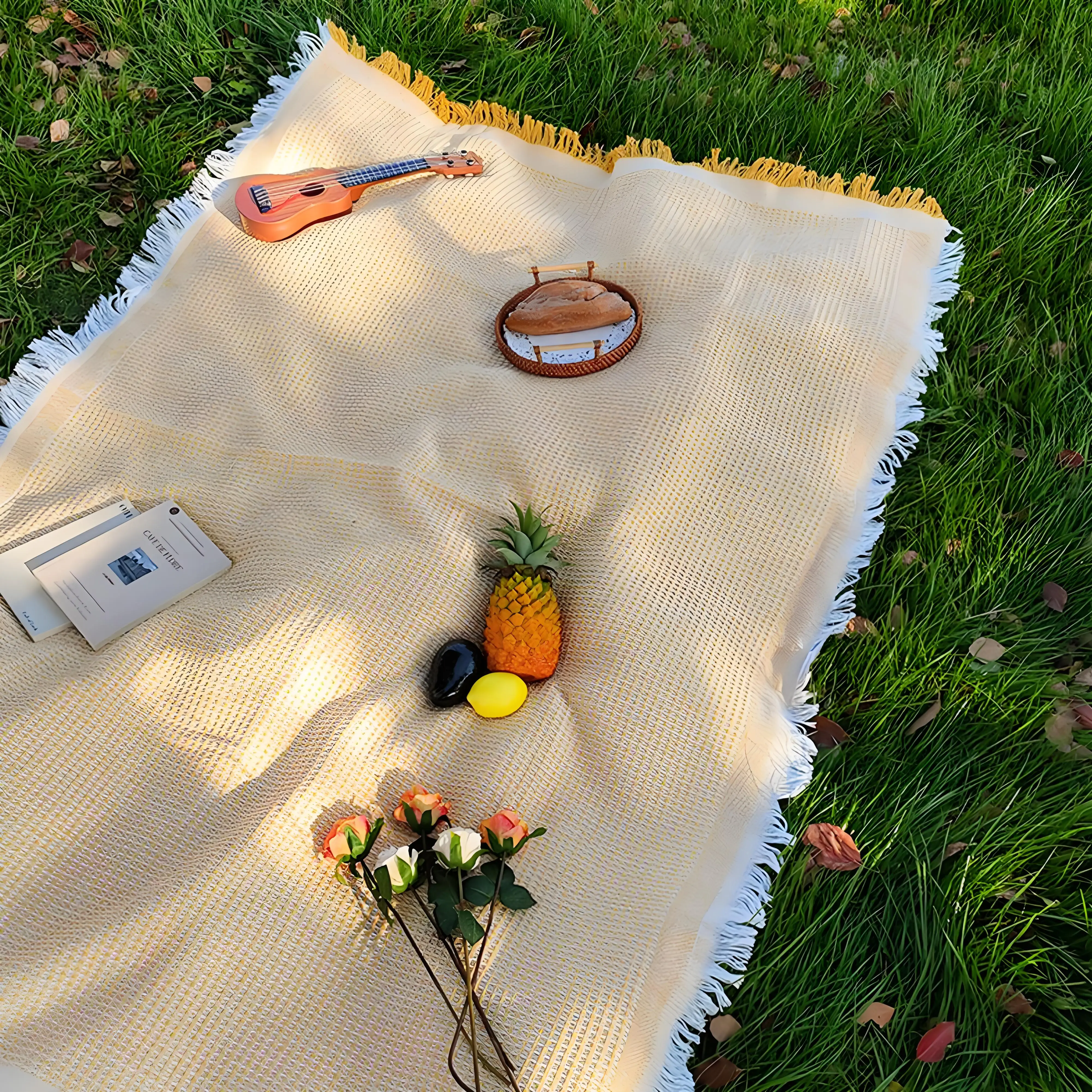 Cotton Blend Portable Picnic Mat with Tassel Dustproof Outdoor Camping Mat Soft Sofa Blanket Camping Accessory
Cotton Blend Portable Picnic Mat with Tassel Dustproof Outdoor Camping Mat Soft Sofa Blanket Camping Accessory