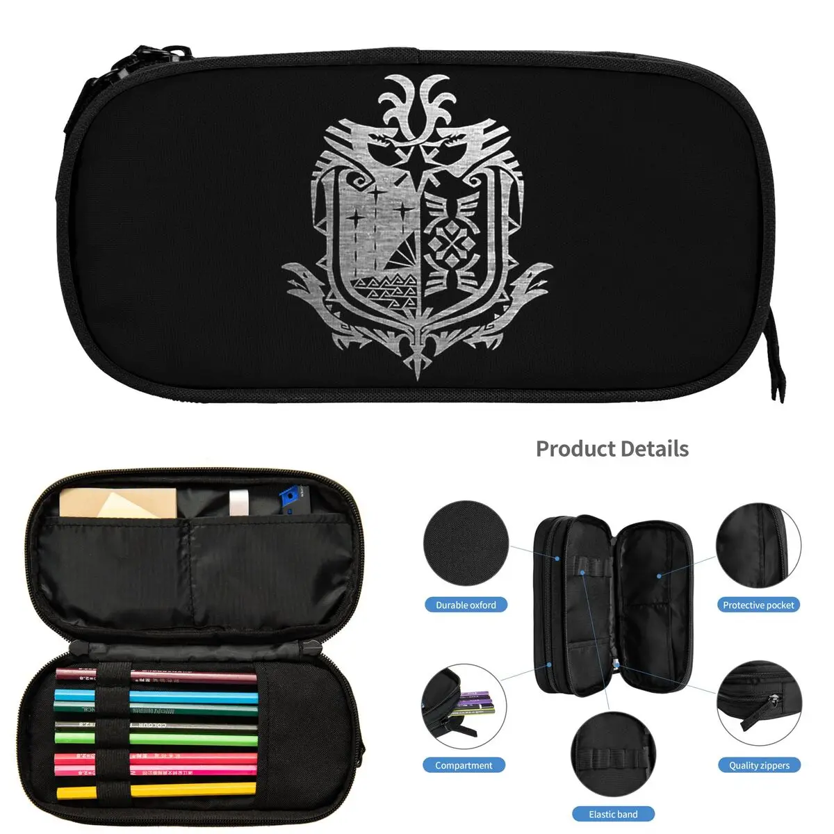 Monster Hunter World Pencil Cases for Student School Pen Box Pencil Bag Big Capacity Pencil Pouch Storage Stationery Supplies
Monster Hunter World Pencil Cases for Student School Pen Box Pencil Bag Big Capacity Pencil Pouch Storage Stationery Supplies