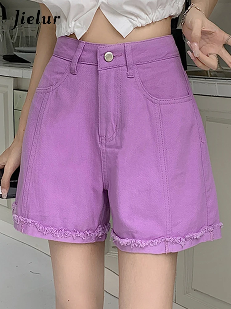 Jielur Loose Pure Color Slim Loose Female Denim Shorts American Style High Waist Simple Purple White Green Khaki Women's Shorts
Jielur Loose Pure Color Slim Loose Female Denim Shorts American Style High Waist Simple Purple White Green Khaki Women's Shorts