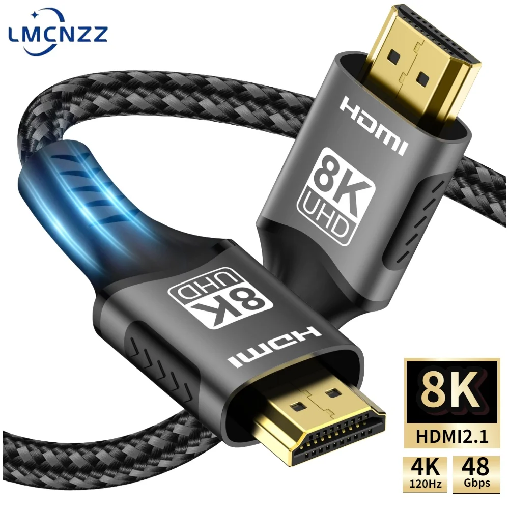 8K@60Hz HDMI 2.1 Кабель «папа-папа» 48 Гбит/с Сверхвысокая скорость 2K@240 Гц HDR 10+ eARC Поддержка 4K@120 Гц Высокая скорость обновления для игр
8K@60Hz HDMI 2.1 Кабель «папа-папа» 48 Гбит/с Сверхвысокая скорость 2K@240 Гц HDR 10+ eARC Поддержка 4K@120 Гц Высокая скорость обновления для игр