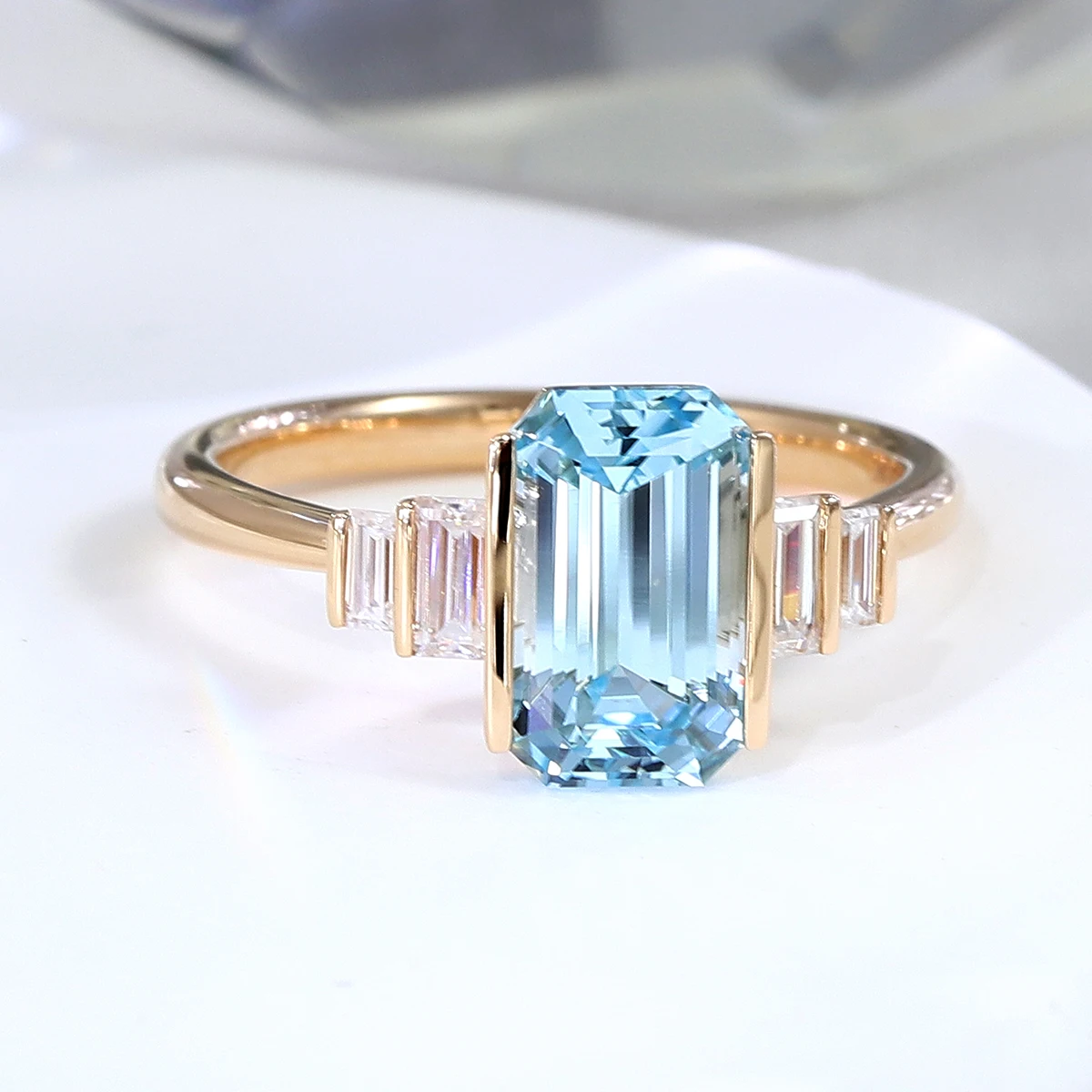 Provence Trendy Five Stone Ring 10K Solid Gold Lab gemstones Lab Diamonds Wedding ring Everyday ring Valentine Day Jewelry Gifts
Provence Trendy Five Stone Ring 10K Solid Gold Lab gemstones Lab Diamonds Wedding ring Everyday ring Valentine Day Jewelry Gifts