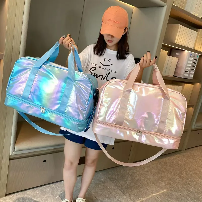 Glossy Fashion Portable Travel Bag Large Capacity Bags for Woman Girl Short Distance Business Trip Swimming Clothes Storage Bag
Glossy Fashion Portable Travel Bag Large Capacity Bags for Woman Girl Short Distance Business Trip Swimming Clothes Storage Bag