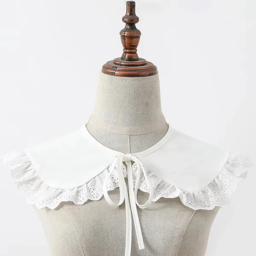 Apparel Supplies Elegant Lace False Collar Sweet DIY Detachable Collar Comfortable Soft Ruffled Shawl Women Girls
Apparel Supplies Elegant Lace False Collar Sweet DIY Detachable Collar Comfortable Soft Ruffled Shawl Women Girls