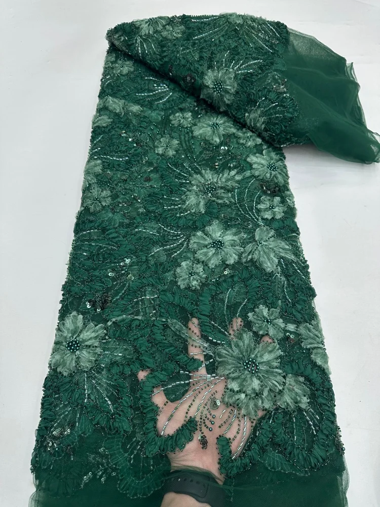 Luxury African Nigerian 3D Groom Lace Fabric 2026 High Quality With Sequins Embroidery French Lace Fabric For Wedding Dress
Luxury African Nigerian 3D Groom Lace Fabric 2026 High Quality With Sequins Embroidery French Lace Fabric For Wedding Dress