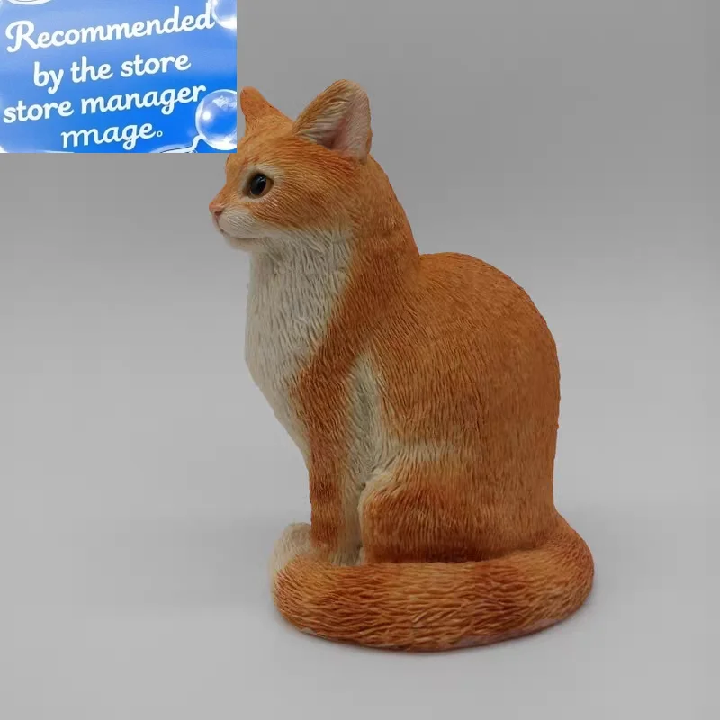 Милая модель кота, изделия из смолы, фигурка сидящего кота, милый белый кот, настольное украшение
Милая модель кота, изделия из смолы, фигурка сидящего кота, милый белый кот, настольное украшение