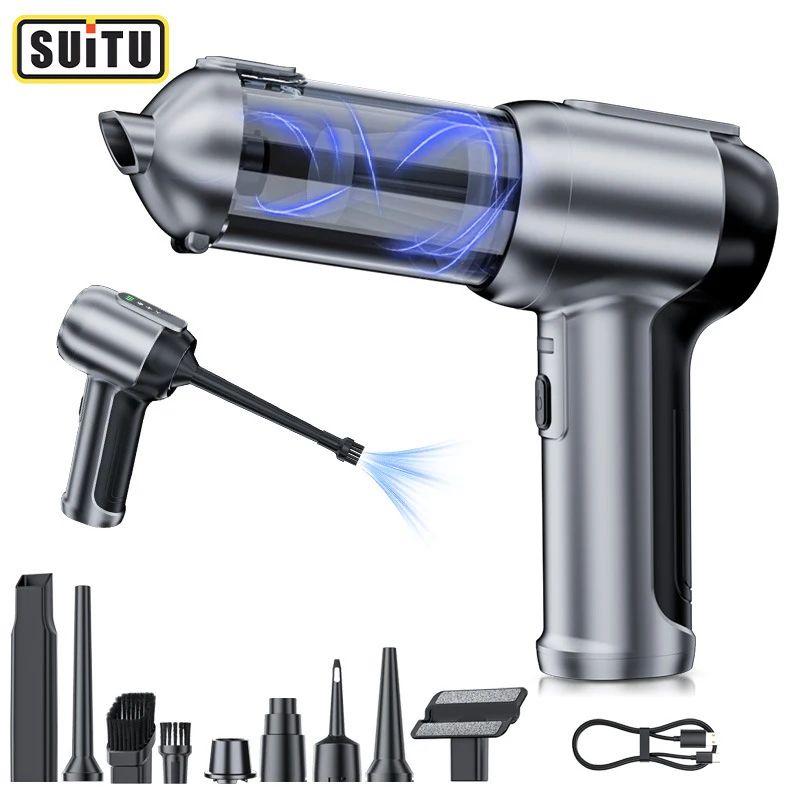 Car-Mounted Vacuum Cleaner With Wireless Charging, Integrated Blowing And Suction, High-Power Dust Blower
Car-Mounted Vacuum Cleaner With Wireless Charging, Integrated Blowing And Suction, High-Power Dust Blower