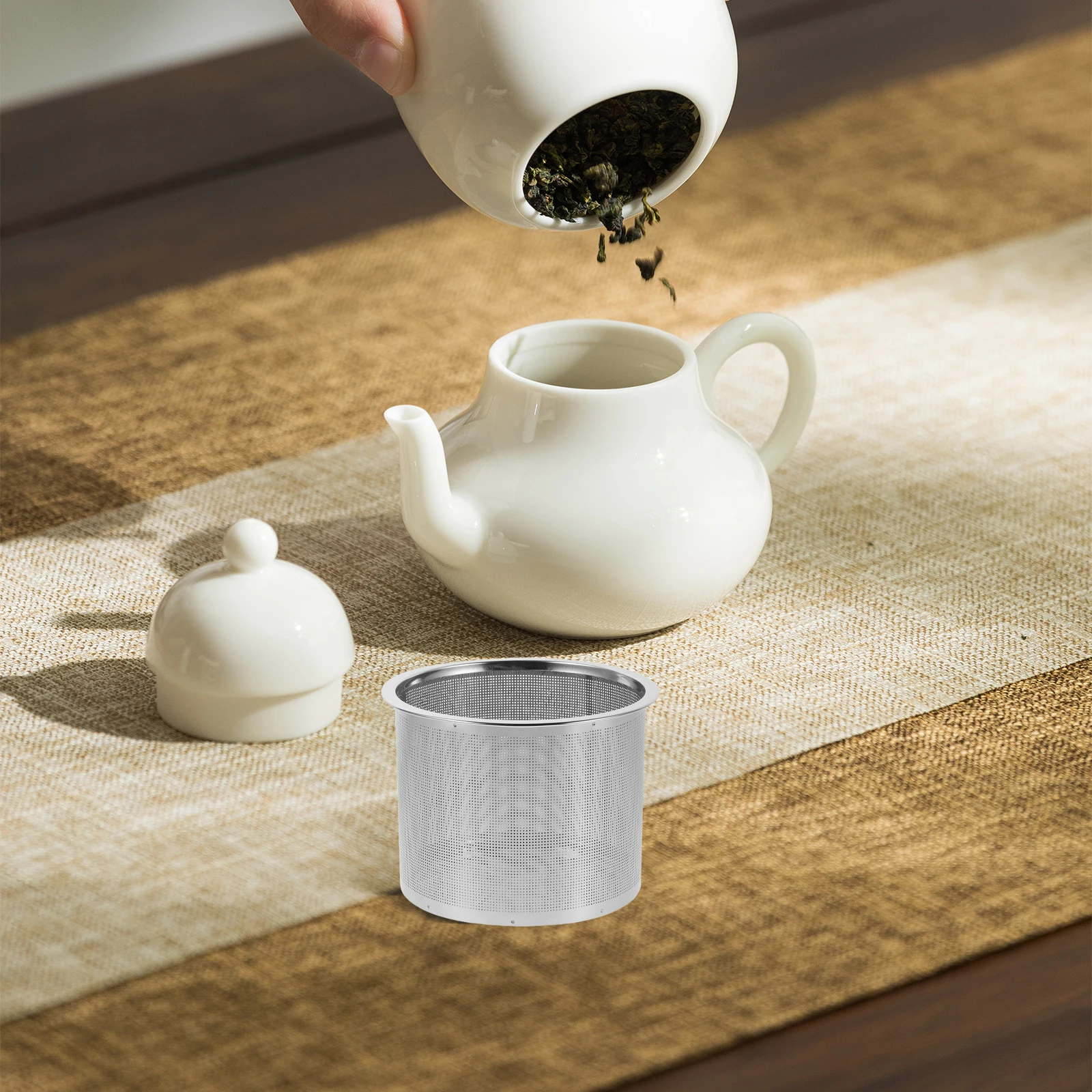 Stainless Steel Filter Strainer Fine Mesh Replacement For Teapot Easy Cleaning Loose Leaf Green Herbal Tea Compatible
Stainless Steel Filter Strainer Fine Mesh Replacement For Teapot Easy Cleaning Loose Leaf Green Herbal Tea Compatible