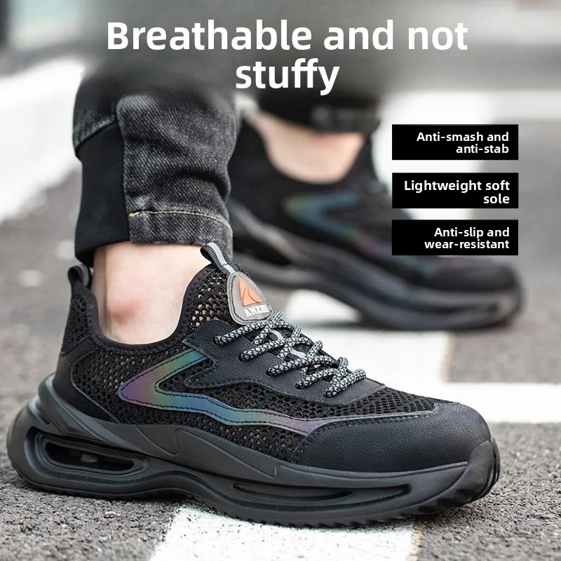 Labor Insurance Shoes Men's Anti-smash and Anti-puncture Wear Lightweight Breathable Steel Head Soft Sole Work Shoes
Labor Insurance Shoes Men's Anti-smash and Anti-puncture Wear Lightweight Breathable Steel Head Soft Sole Work Shoes
