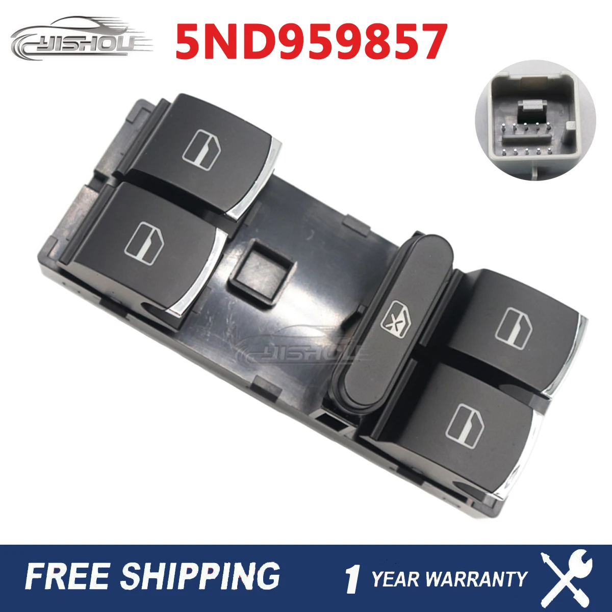 5ND959857 Car Power Window Switch Control Master Switches Fits For Volkswagen CC Golf GTI Jetta Passat Tiguan 5K4959857AXSH New
5ND959857 Car Power Window Switch Control Master Switches Fits For Volkswagen CC Golf GTI Jetta Passat Tiguan 5K4959857AXSH New
