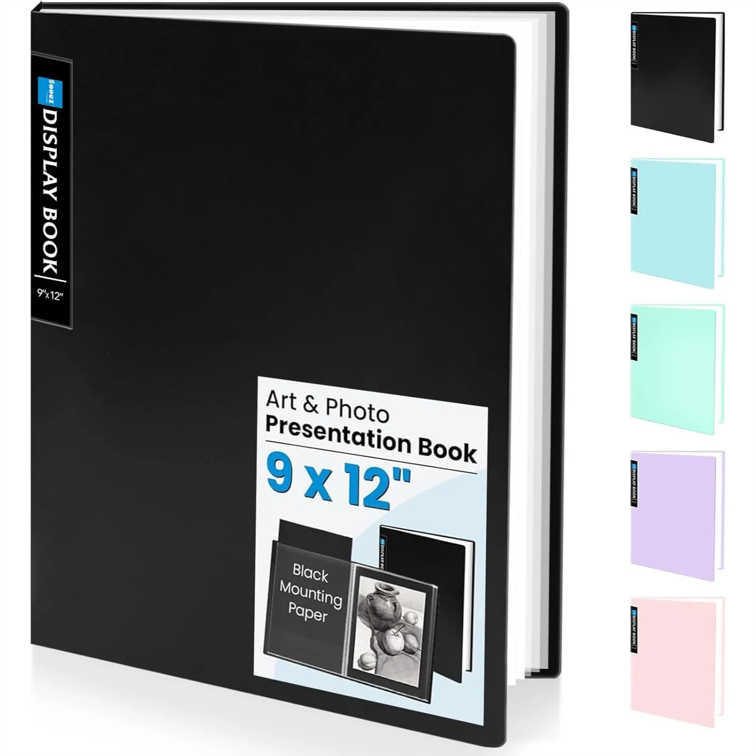 30-Pocket Presentation Folder with Clear Sleeves, Displays 60 Pages, 9x12 Art Portfolio with Black Paper for Certificates &
30-Pocket Presentation Folder with Clear Sleeves, Displays 60 Pages, 9x12 Art Portfolio with Black Paper for Certificates &