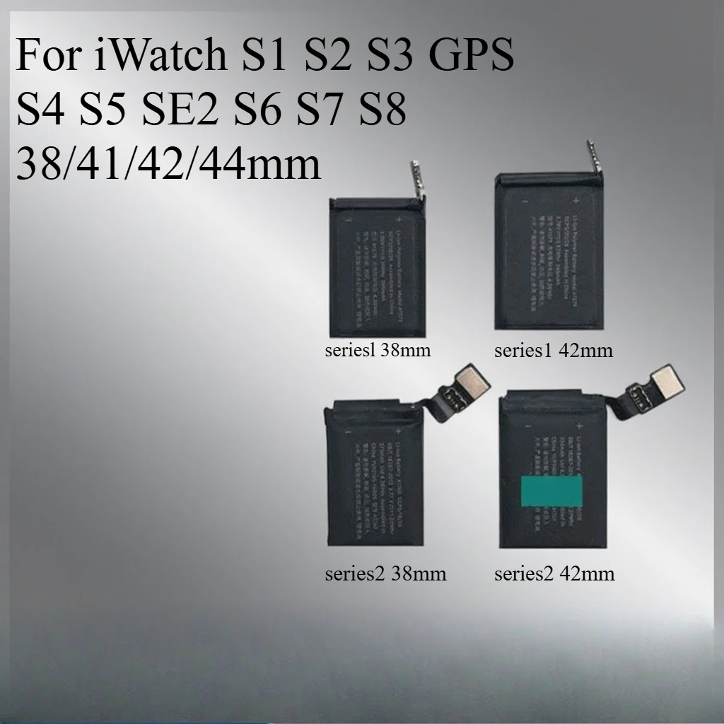 Large Capacity Replacement battery For Apple Watch For iWatch S1 S2 S3 GPS S4 S5 SE2 S6 S7 S8 38/41/42/44mm
Large Capacity Replacement battery For Apple Watch For iWatch S1 S2 S3 GPS S4 S5 SE2 S6 S7 S8 38/41/42/44mm
