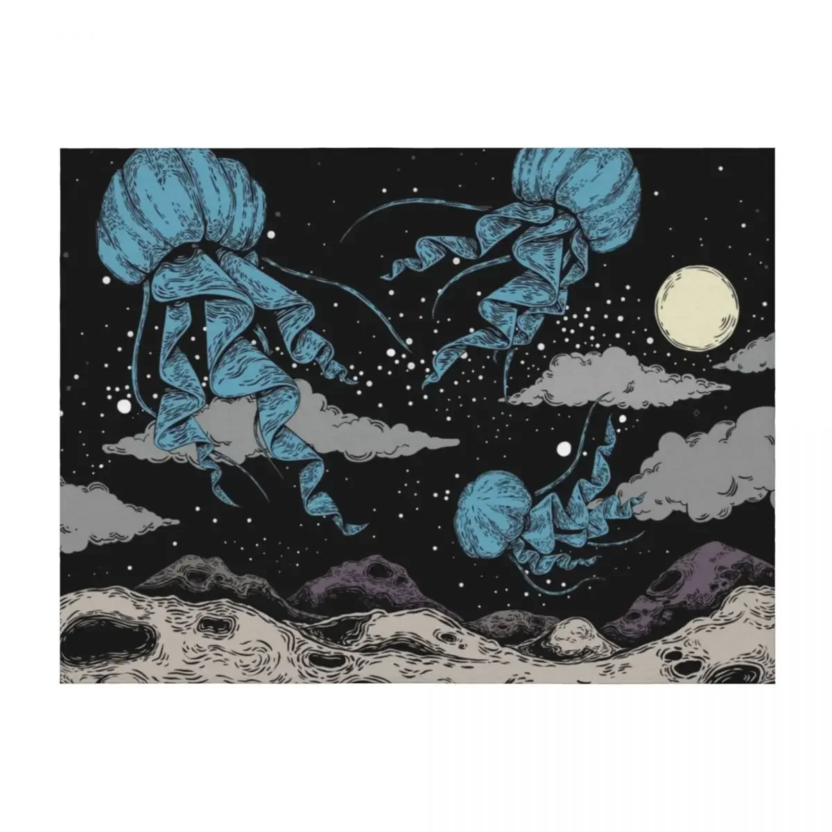 Space Jellyfish Throw Blanket Flannel Luxury Brand Bed Plaid on the sofa Blankets
Space Jellyfish Throw Blanket Flannel Luxury Brand Bed Plaid on the sofa Blankets