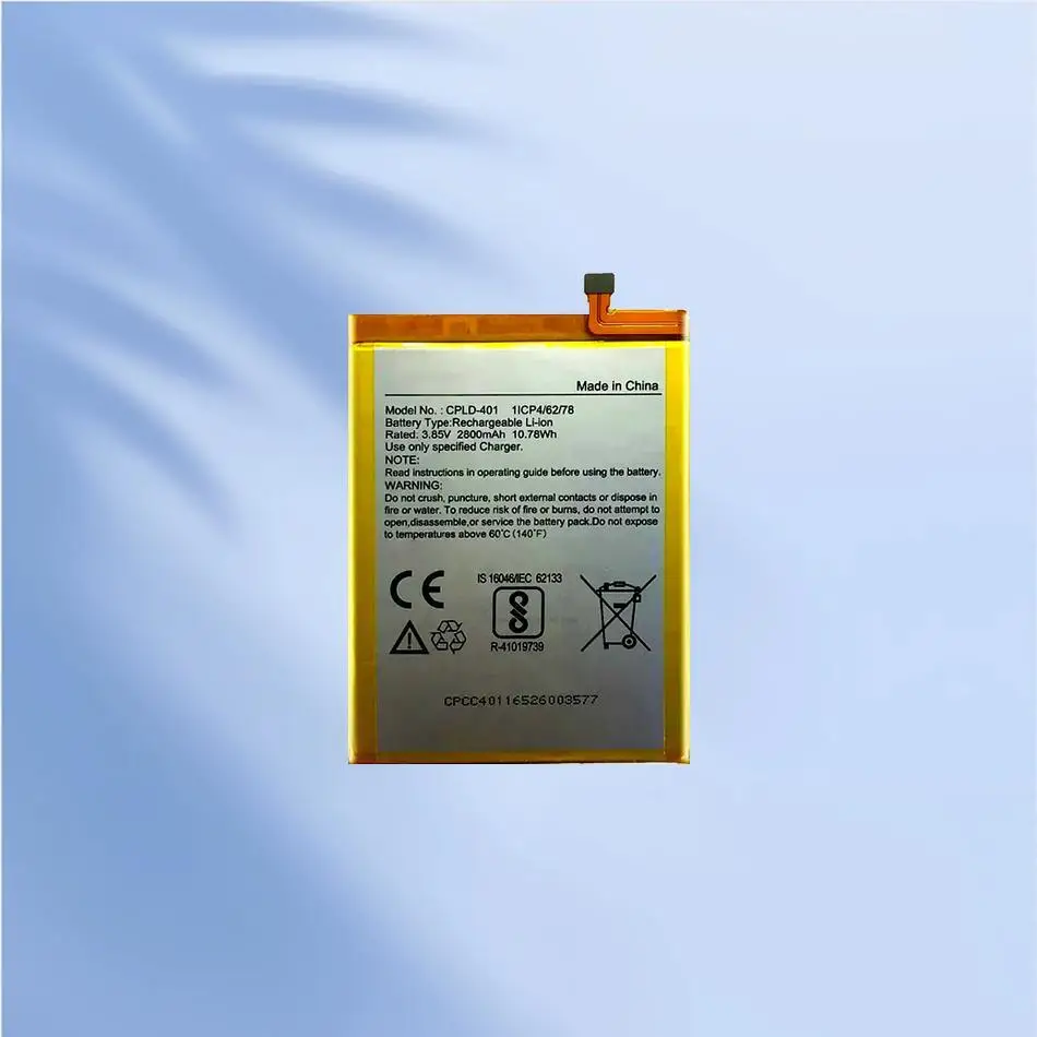 Сменный аккумулятор CPLD-401 для мобильного телефона Coolpad
Сменный аккумулятор CPLD-401 для мобильного телефона Coolpad