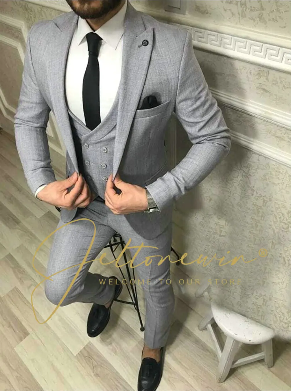 New Costume Homme Popular Men Suits Tailor-Made Blazers Pants Business Causal Party One Button Wedding Suits For Men
New Costume Homme Popular Men Suits Tailor-Made Blazers Pants Business Causal Party One Button Wedding Suits For Men