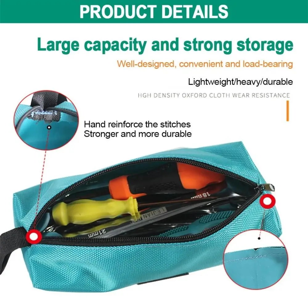 Durable 1680D Oxford Canvas Tool Bag Waterproof Metal Parts Zipper Pouch Loop Hand Tool Bag Nails
Durable 1680D Oxford Canvas Tool Bag Waterproof Metal Parts Zipper Pouch Loop Hand Tool Bag Nails