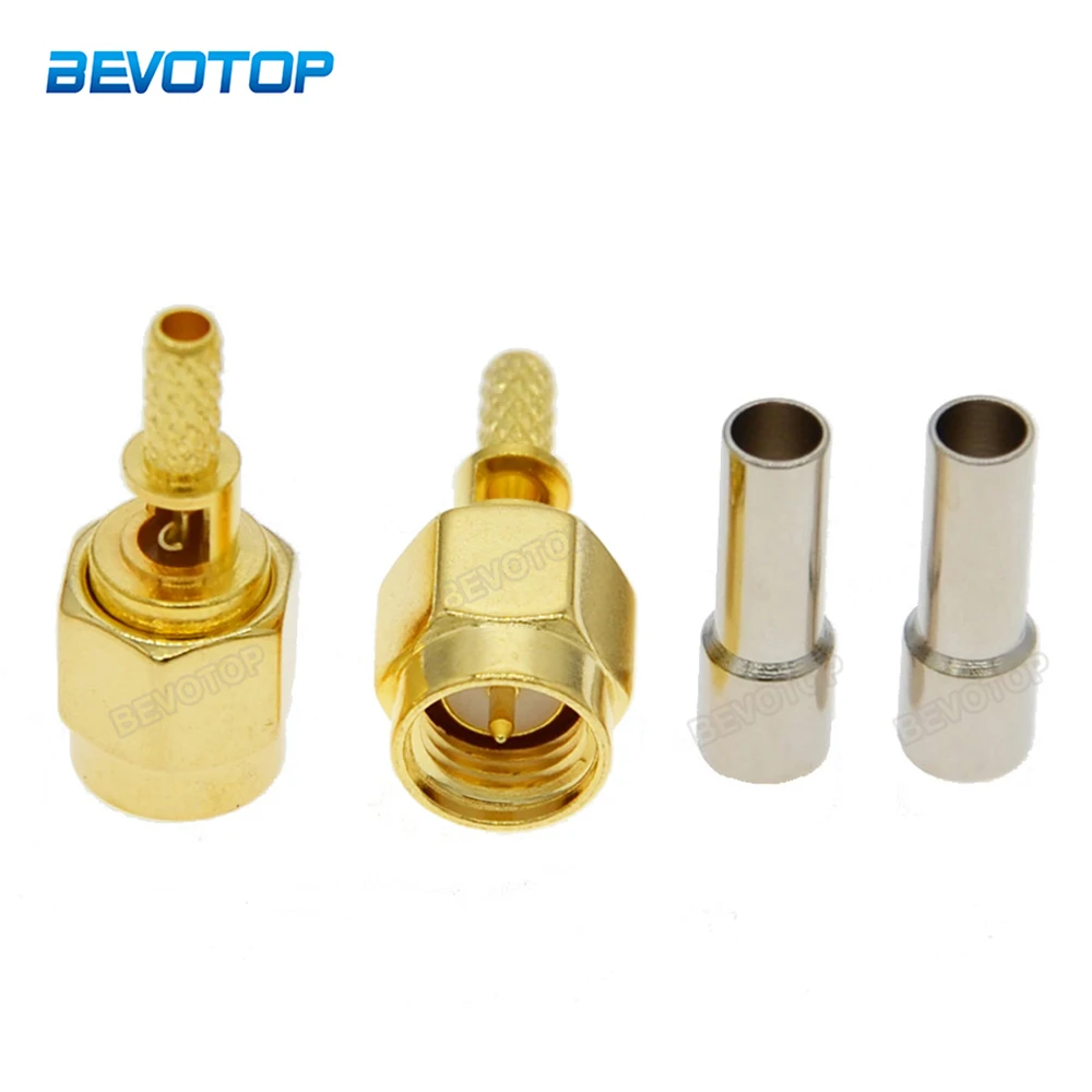 100Pcs/Lot SMA Male Plug Window Connector Crimp for RG174 RG316 LMR100 Cable RF Connector Gold Plated
100Pcs/Lot SMA Male Plug Window Connector Crimp for RG174 RG316 LMR100 Cable RF Connector Gold Plated
