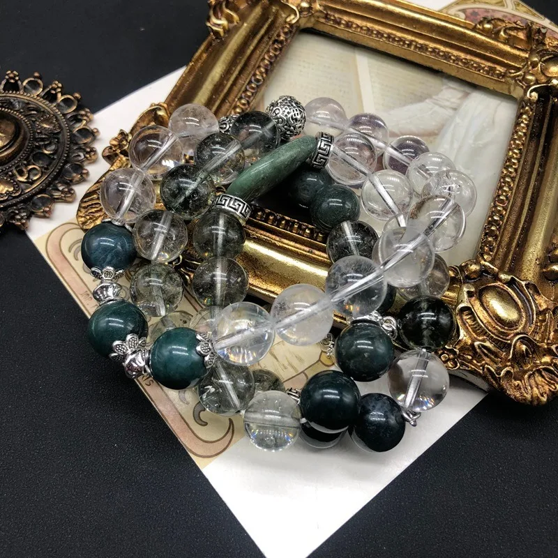 Medieval Jewelry, Aquatic Agate, White Crystal Elastic Rope, Beaded Necklace, Bracelet, Dual-purpose, High-end Versatile Jewelry
Medieval Jewelry, Aquatic Agate, White Crystal Elastic Rope, Beaded Necklace, Bracelet, Dual-purpose, High-end Versatile Jewelry