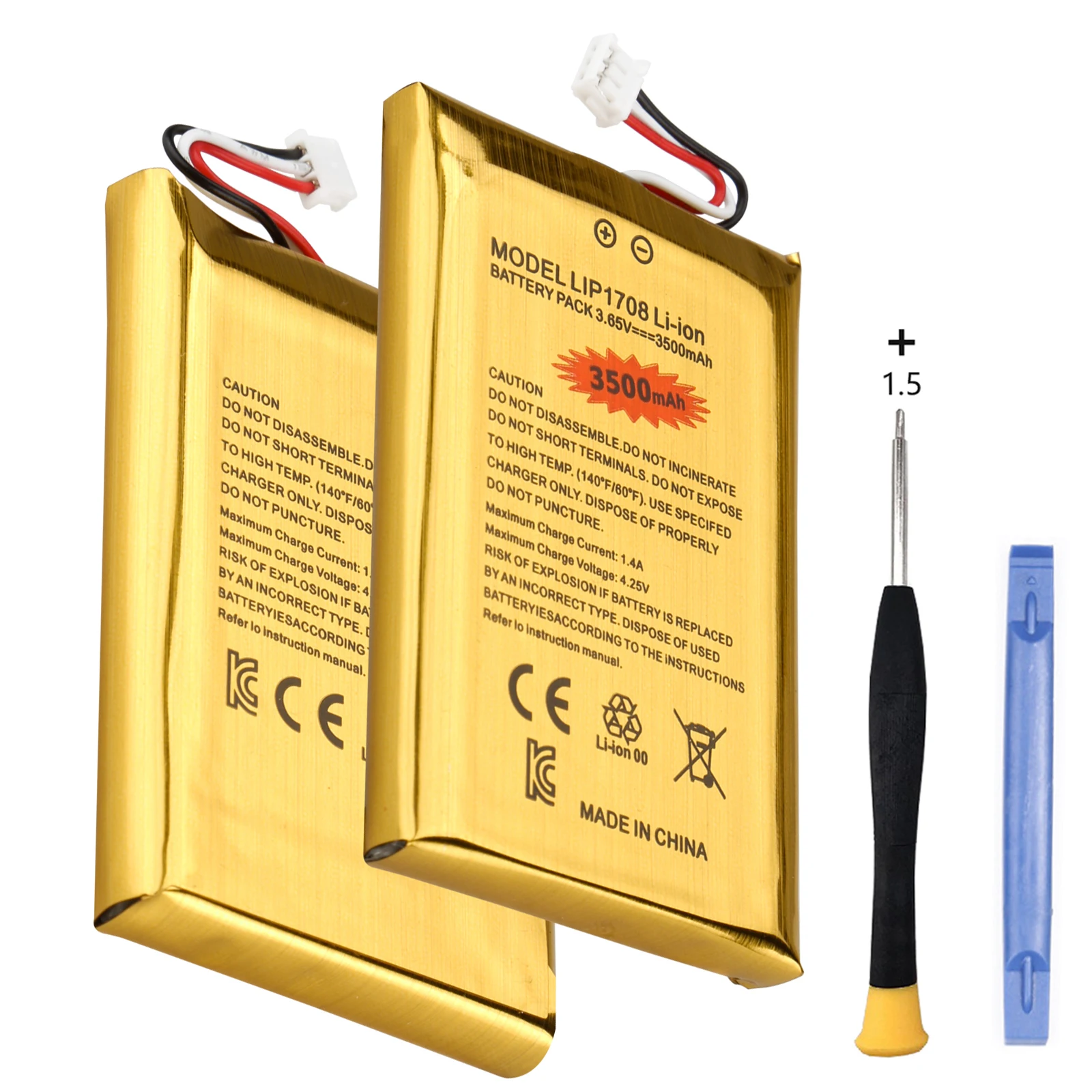 3500mAh LIP1708 For Sony PS5 Controller Battery Rechargeable Built-in Lithium Battery For DualSense Game Controller
3500mAh LIP1708 For Sony PS5 Controller Battery Rechargeable Built-in Lithium Battery For DualSense Game Controller