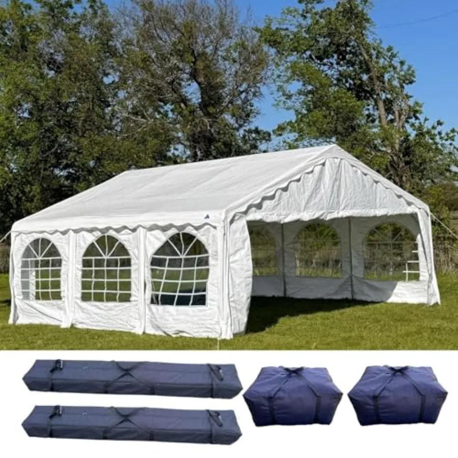 20'x20' Budget PE Party Tent for outdoor events, waterproof top, white, lightweight and easy setup
20'x20' Budget PE Party Tent for outdoor events, waterproof top, white, lightweight and easy setup